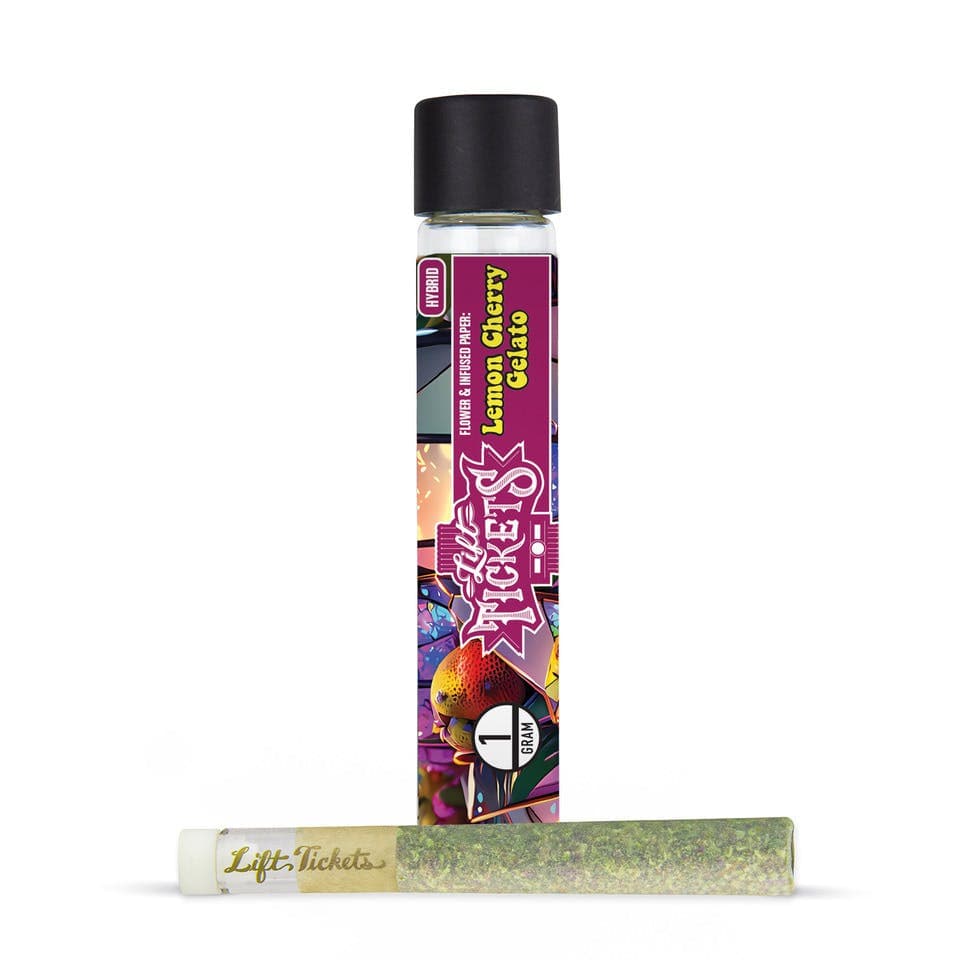 Infused Glass Tip Pre-Roll: Lemon Cherry Gelato 1g Joint