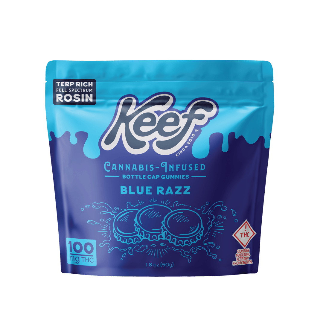Keef Bottle Cap Gummies Blue Razz