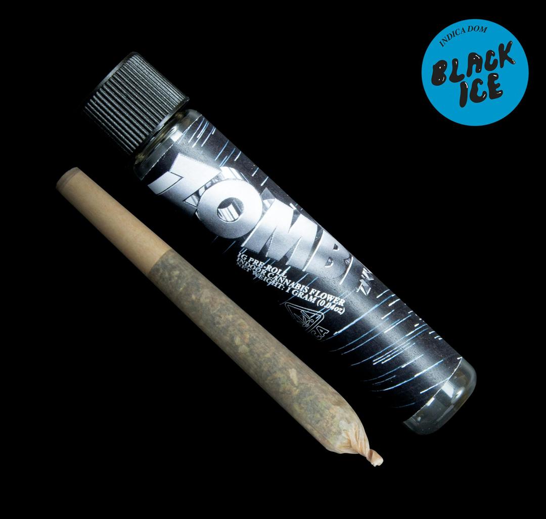 Black Ice | Single (1g) Pre-roll | 100% Indoor Flower