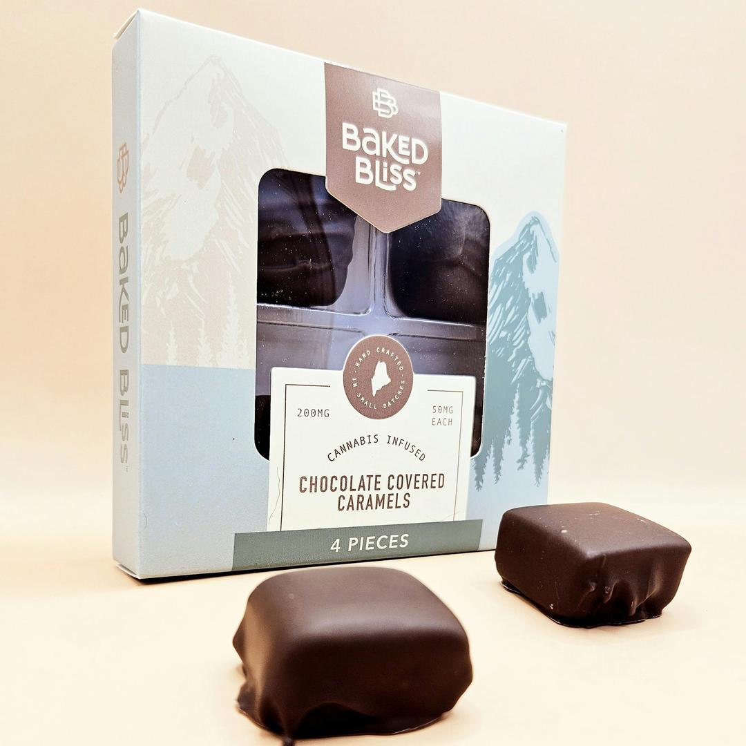 Baked Bliss 200mg Chocolate Covered Caramels