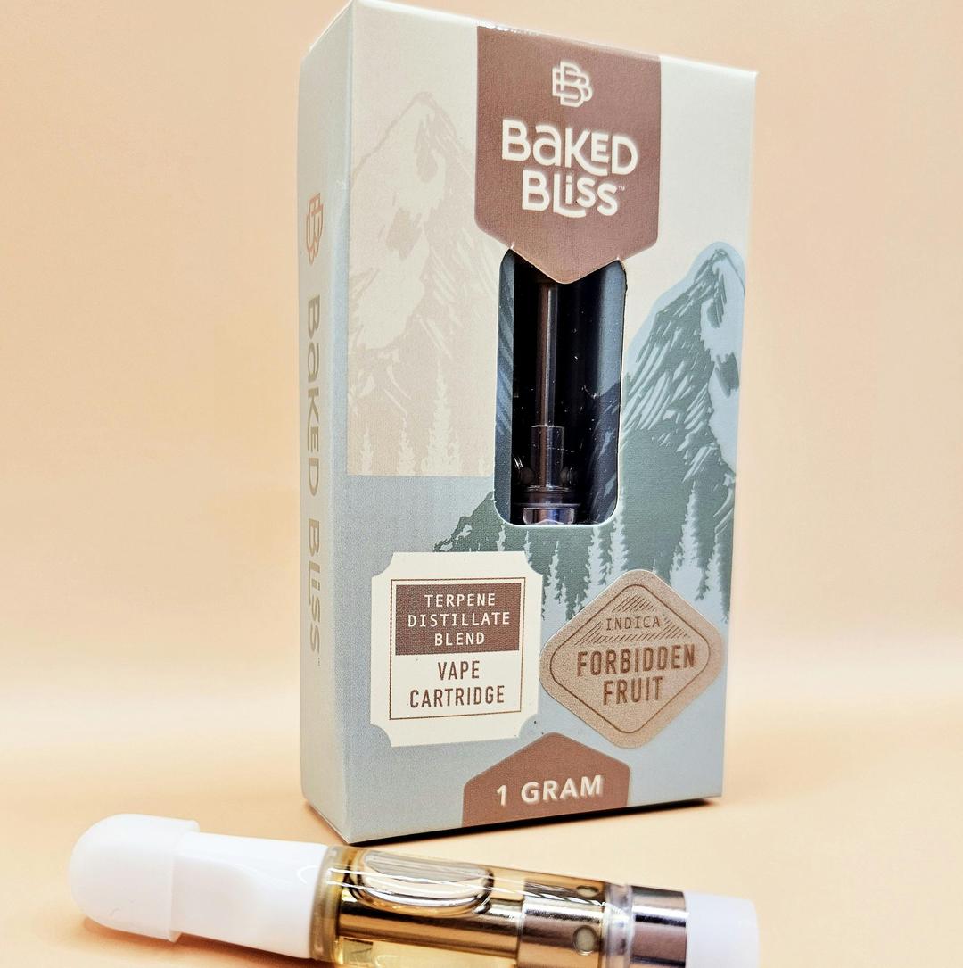Baked Bliss 1g Forbidden Fruit Distillate Cartridge