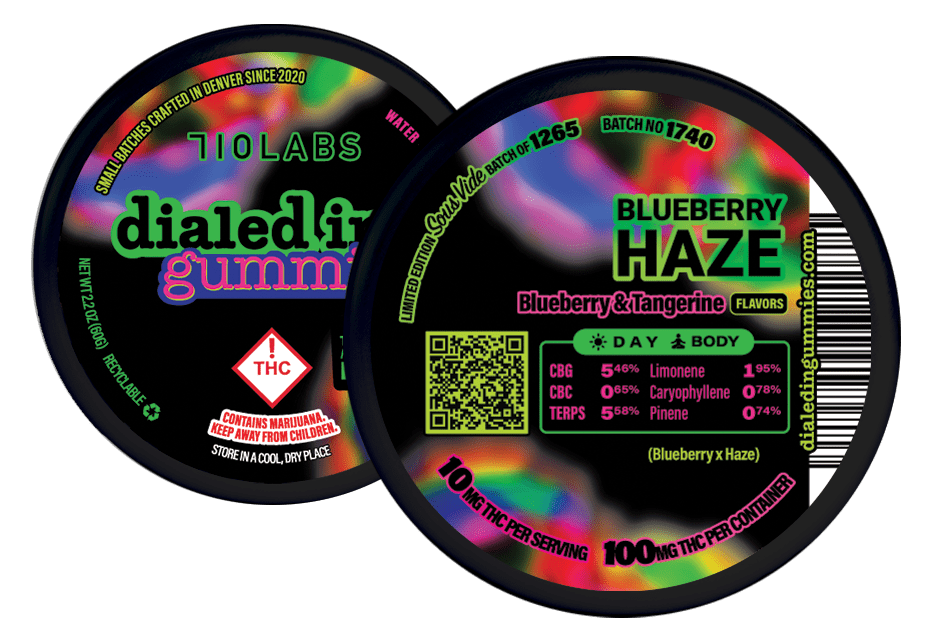 Blueberry Haze (710 Labs) Gummies | 73.75%