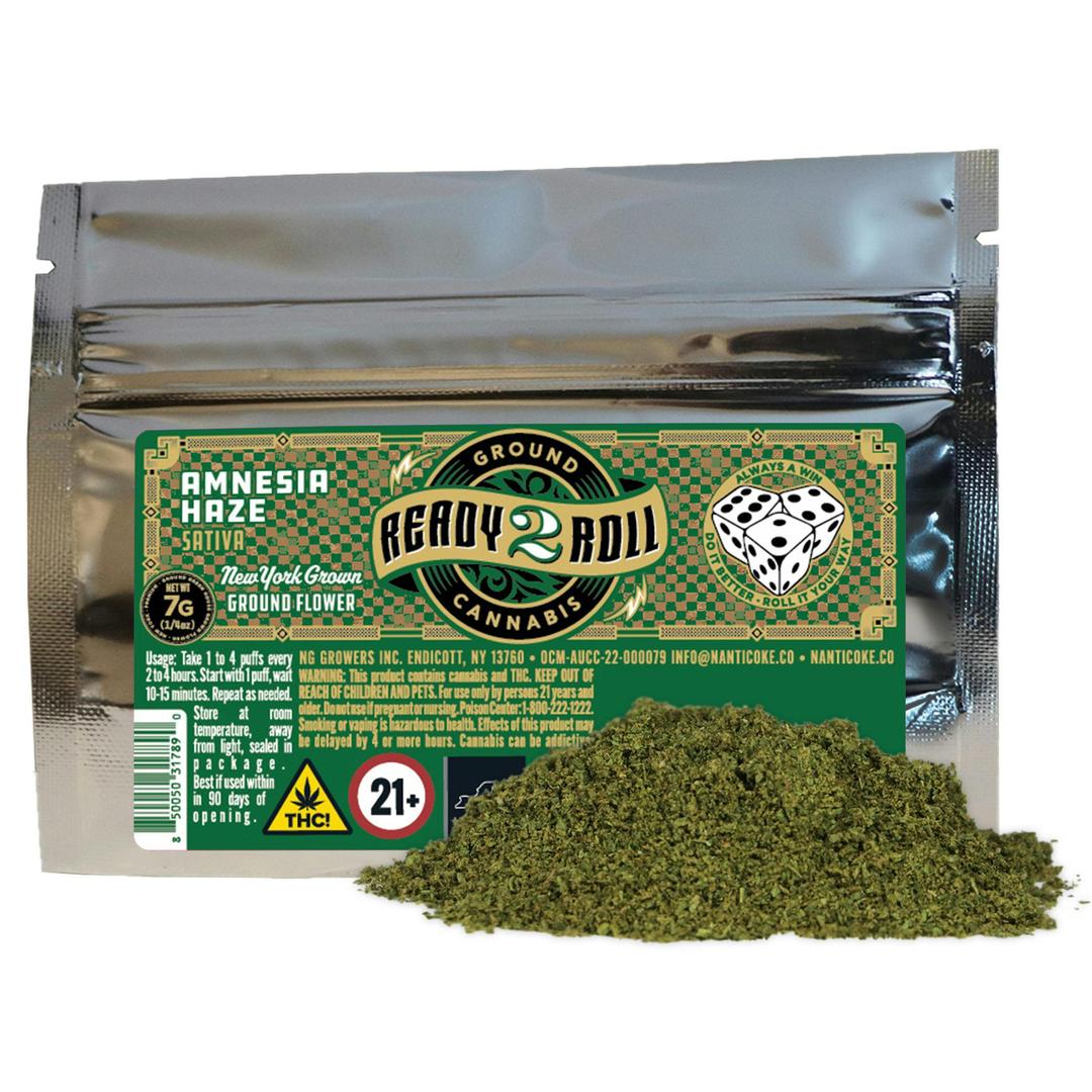 READY 2 ROLL AMNESIA HAZE GROUND FLOWER 1/4 OZ