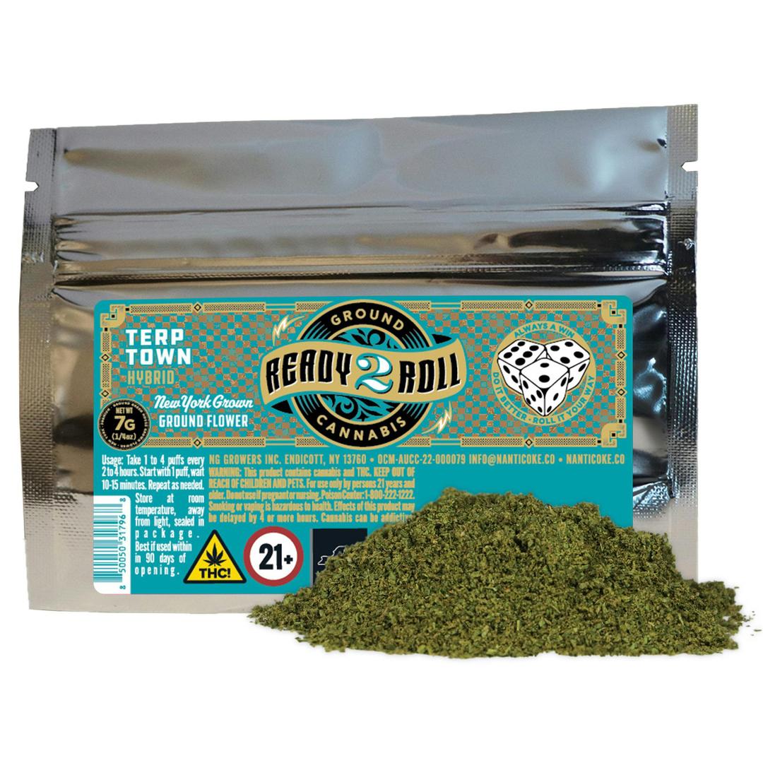 READY 2 ROLL TERP TOWN GROUND FLOWER 1/4 OZ