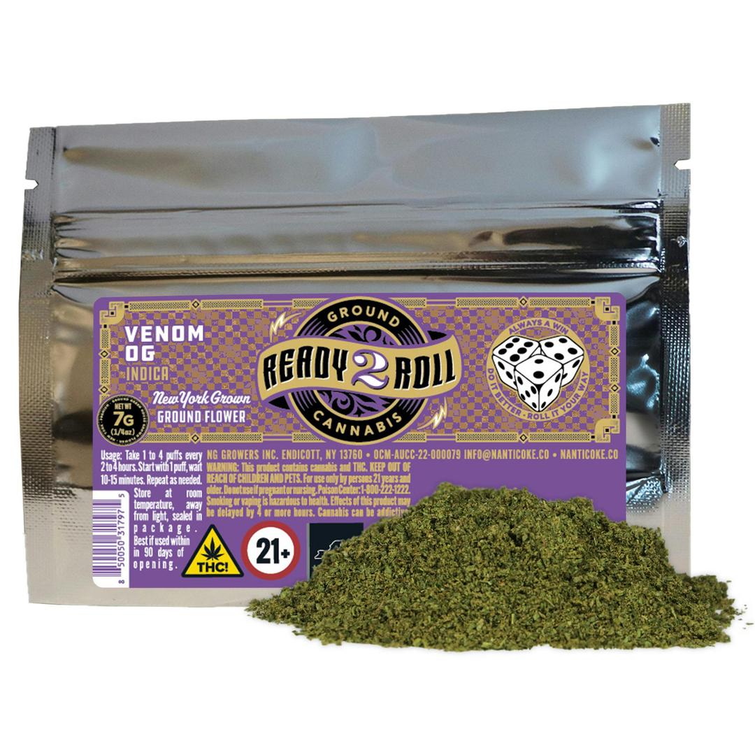 READY 2 ROLL VENOM OG GROUND FLOWER 1/4 OZ