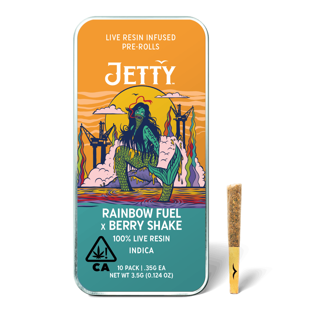 Rainbow Fuel x Berry Shake Live Resin Infused Pre-Roll 10 Packs (3.5g)