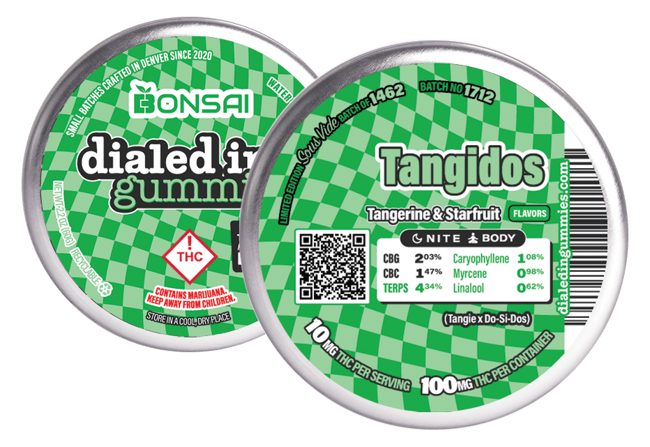 Tangidos | Gummies | 10 pieces per tin | 100mg THC | Hybrid