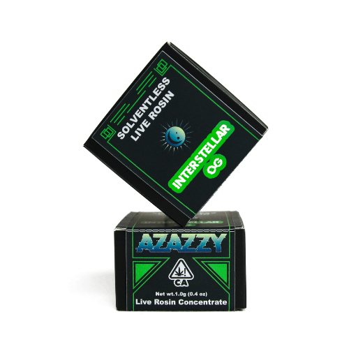 Azazzy -Solventless Live Rosin Badder 1.0G Jar - Interstellar OG Tier 2 (I)