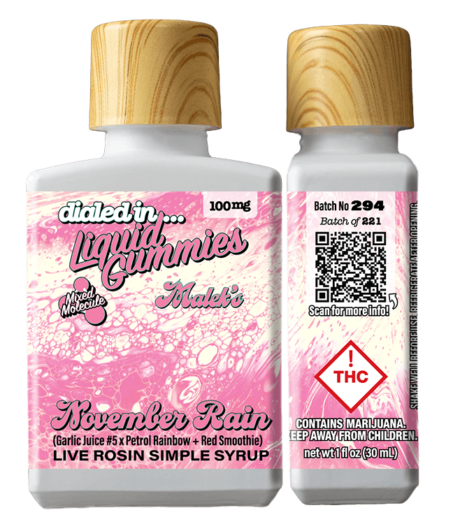November Rain | Rec Liquid Gummies | 1 bottle, 10 doses | 100mg THC