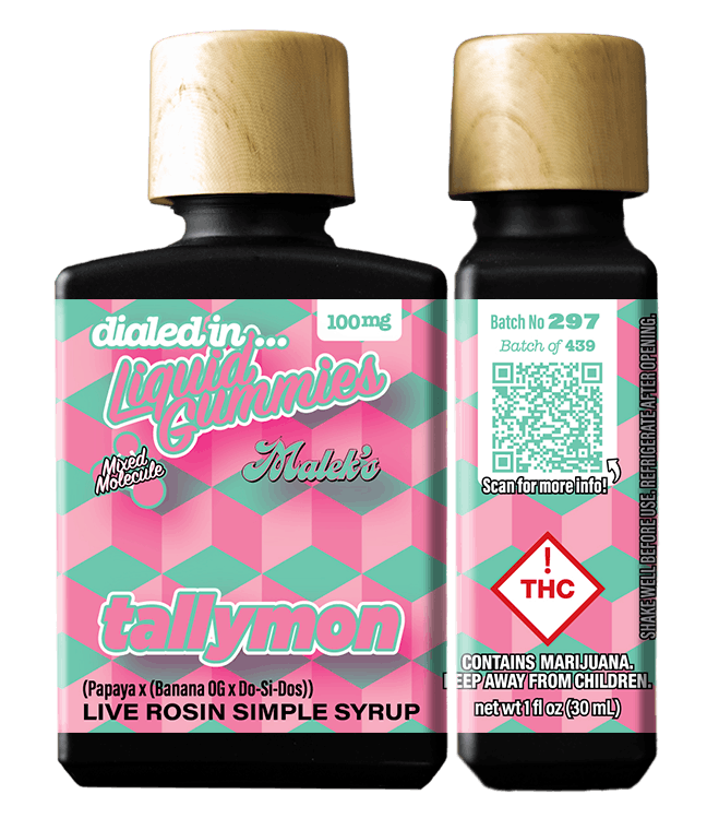 Tallymon | Rec Liquid Gummies | 1 bottle, 10 doses | 100mg THC