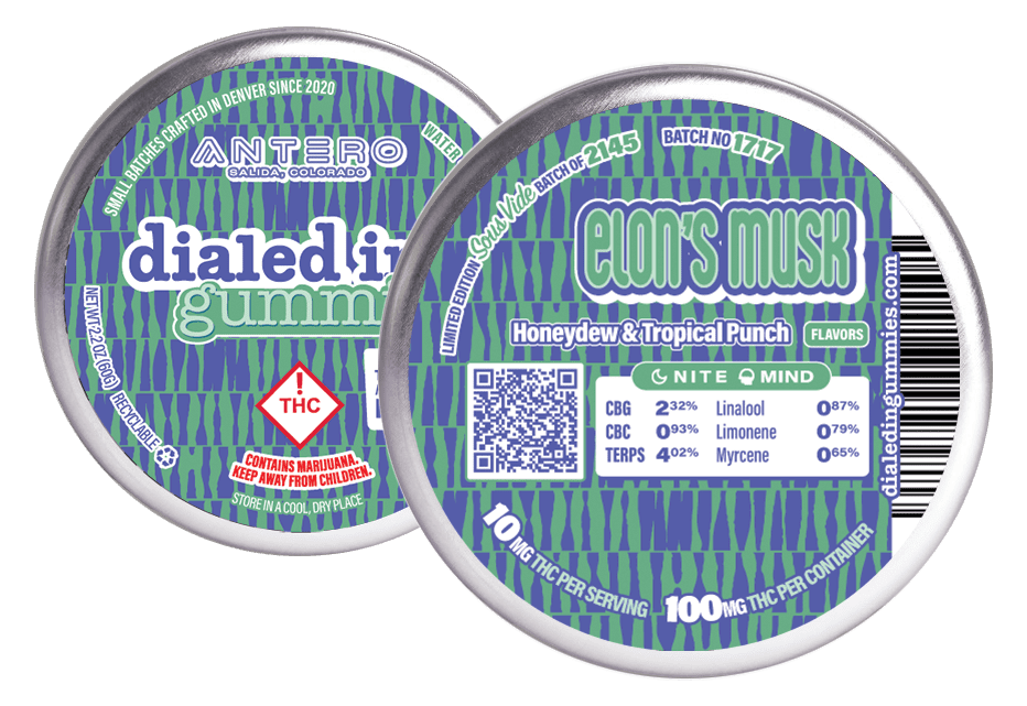Elon's Musk | Gummies | 10 pieces per tin | 100mg THC
