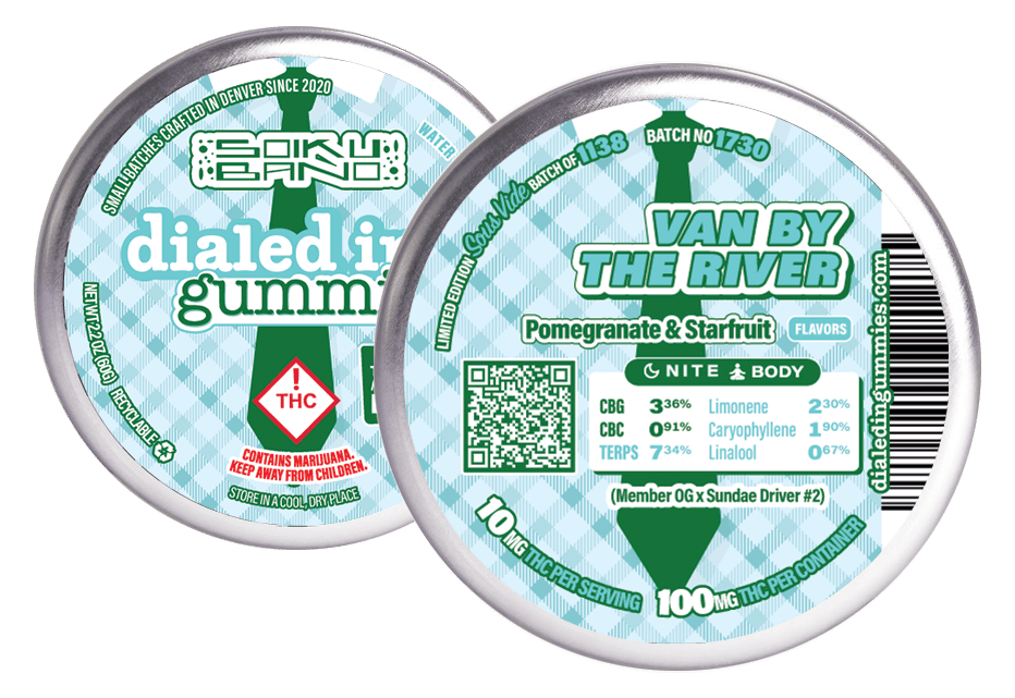 Van By The River | Gummies | 10 pieces per tin | 100mg THC