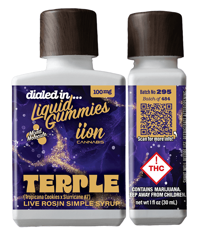 Terple | Rec Liquid Gummies | 1 bottle, 10 doses | 100mg THC