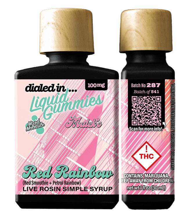 Red Rainbow | Rec Liquid Gummies | 1 bottle, 10 doses | 100mg THC