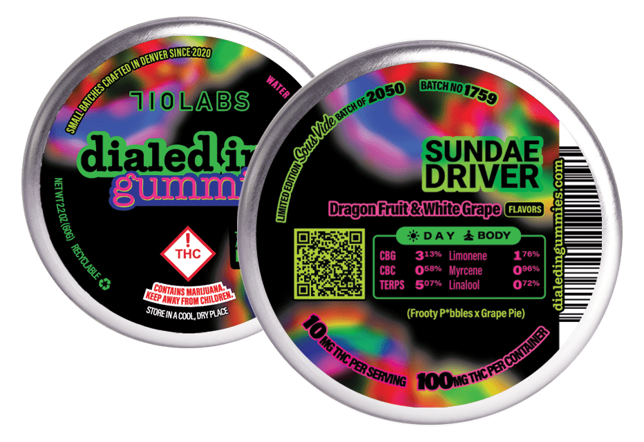 Sundae Driver | Gummies | 10 pieces per tin | 100mg THC