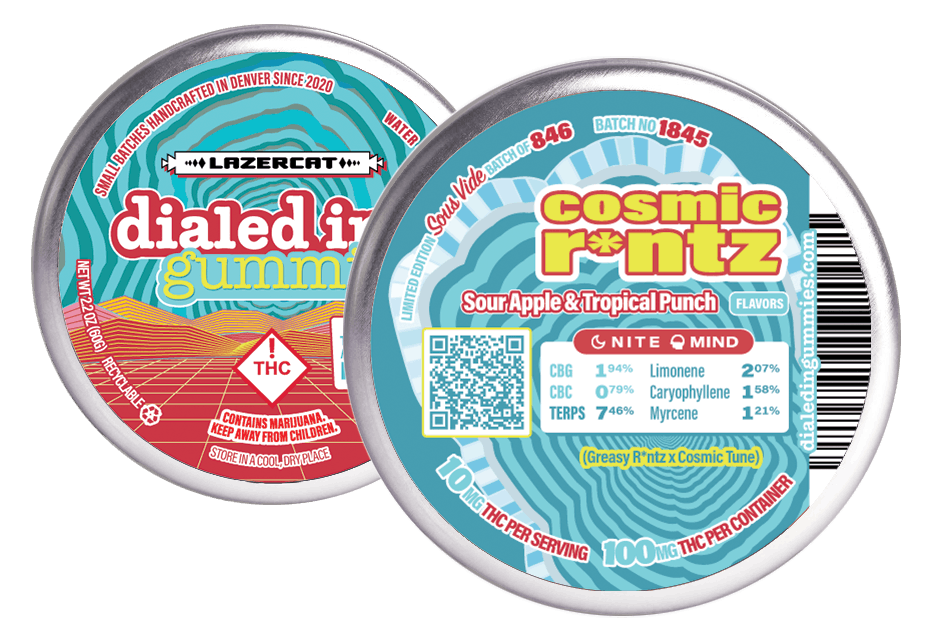 Cosmic R*ntz | Gummies | 10 pieces per tin | 100mg THC