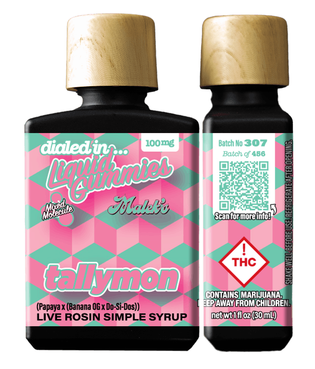Tallymon | Rec Liquid Gummies | 1 bottle, 10 doses | 100mg THC