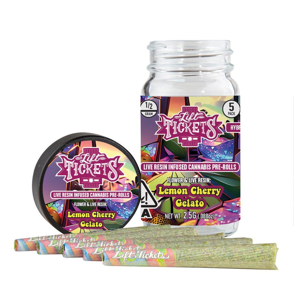 Lemon Cherry Gelato - 0.5g Infused Pre Roll Multipack (5)