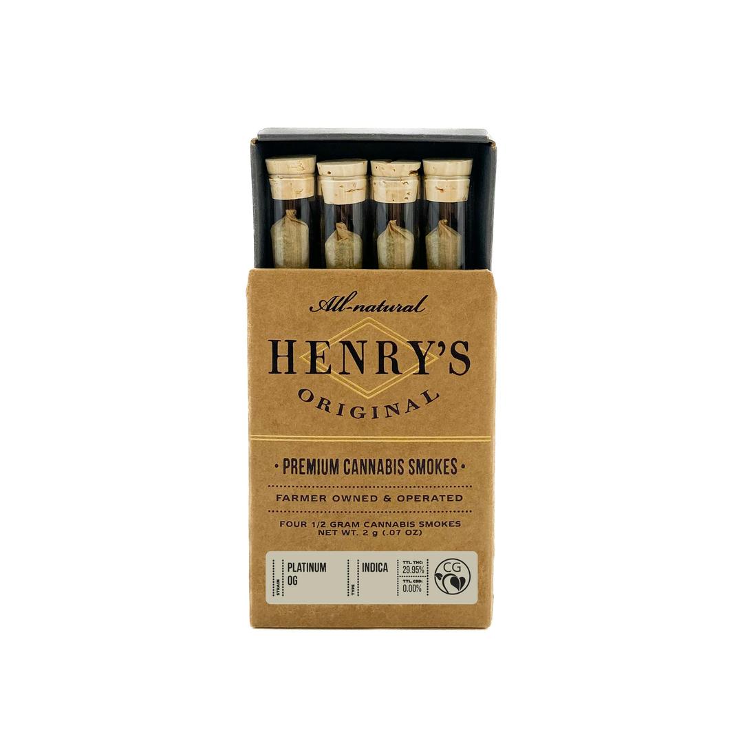 2g Total 4-Pack Pre-Rolls (.5g each) - Platinum OG