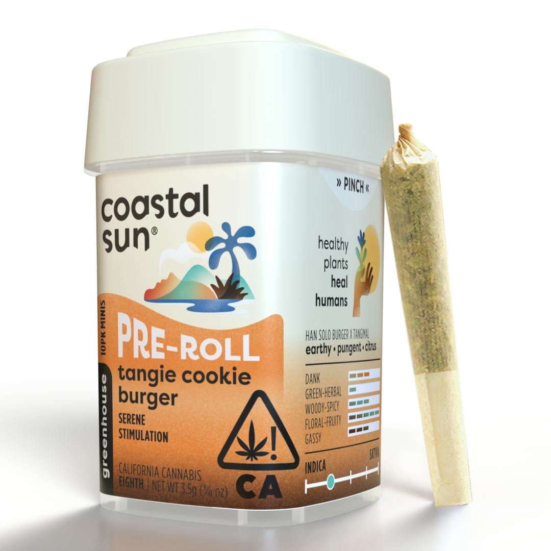 Tangie Cookie Burger Greenhouse 0.35g Pre-Roll 10pk 3.5g