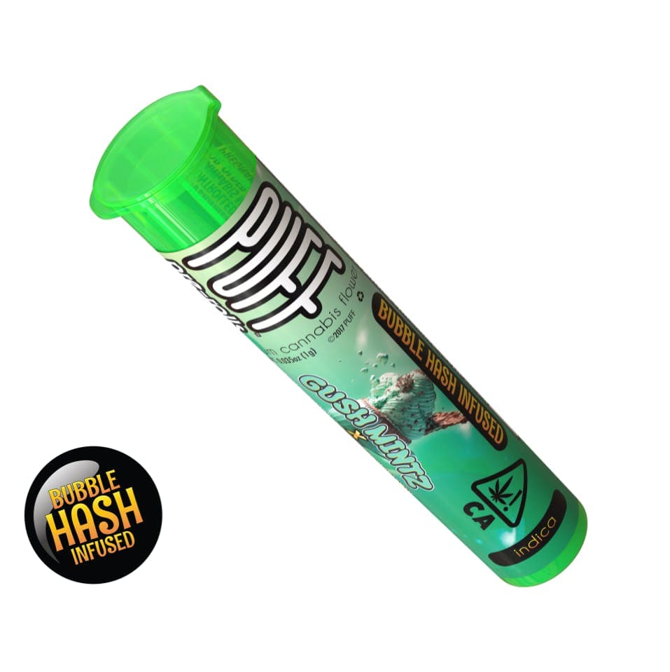 Gush Mintz x Ice Cream Cake - Bubble Hash Infused pre-roll - Indica [1g]
