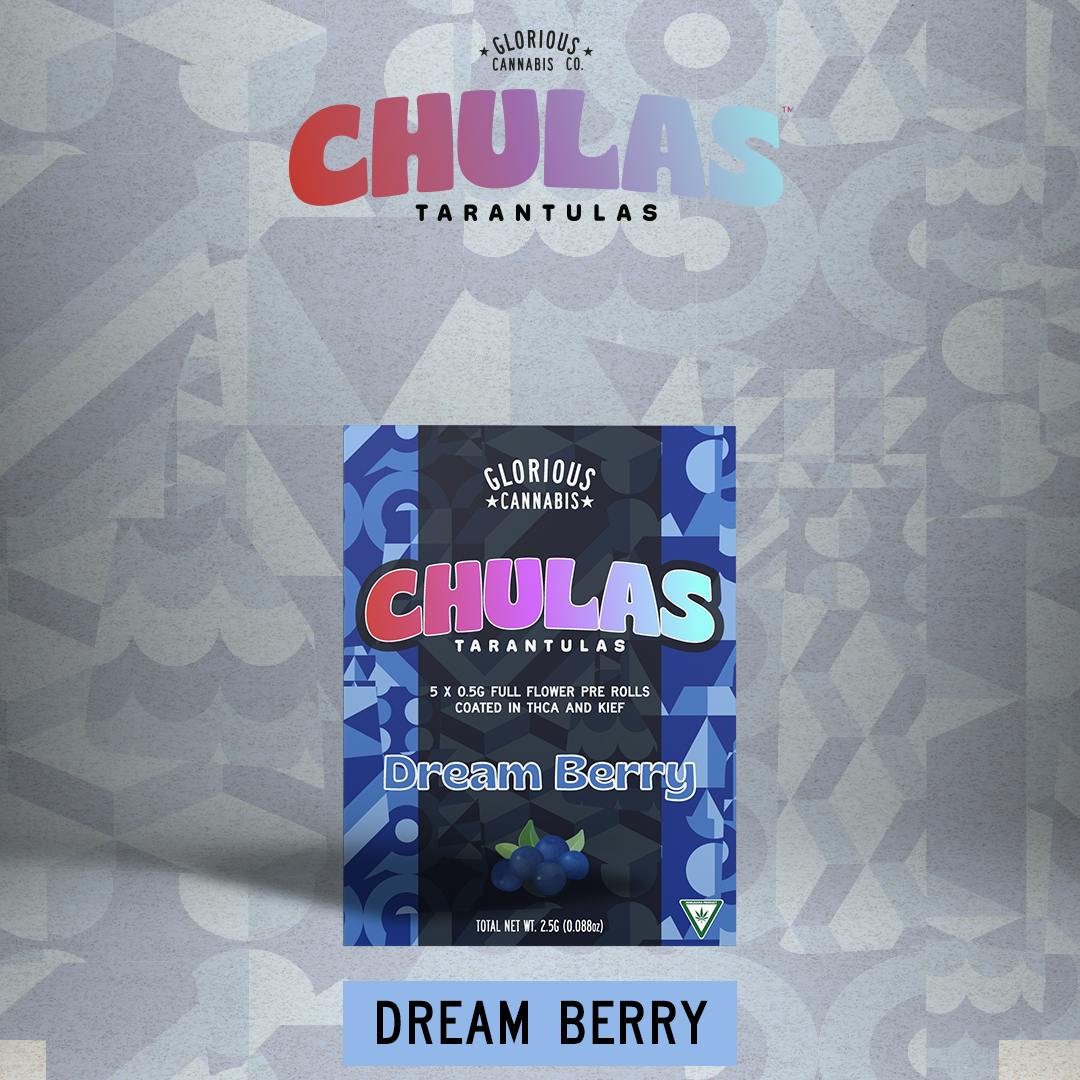 Dream Berry Chulas 5X.5G | THCA and Kief Coated | Glorious Cannabis Co.