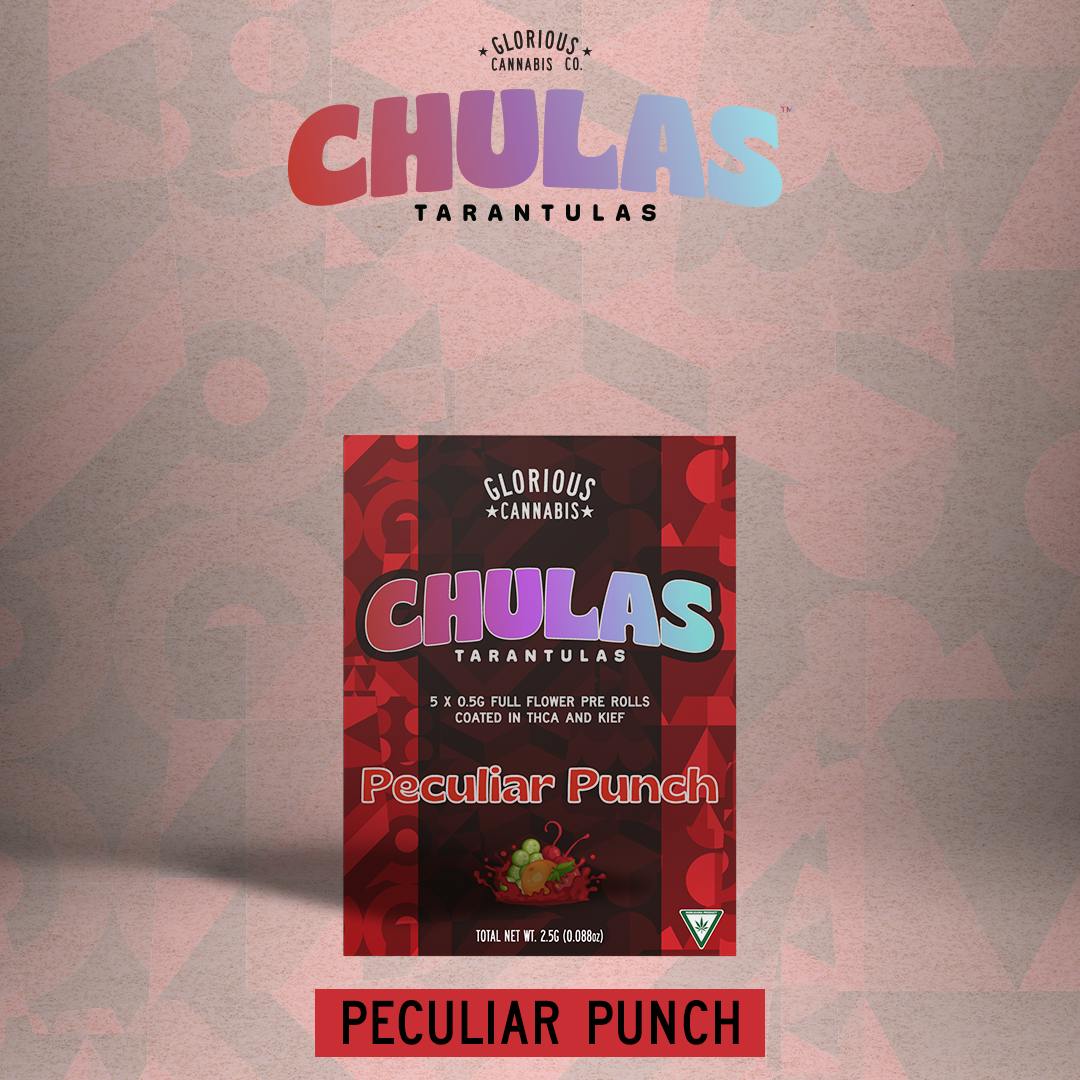 Peculiar Punch Chulas 5X.5G | THCA and Kief Coated | Glorious Cannabis Co.