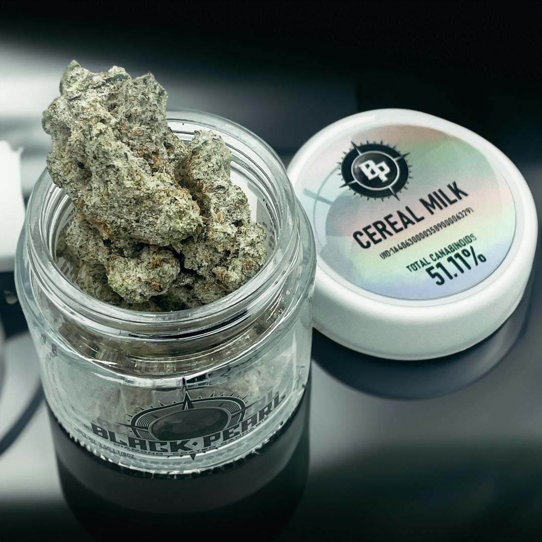 BLACK PEARL - Diamond Coated Indoor Flower - Cereal Milk - 3.5g | 1/8oz