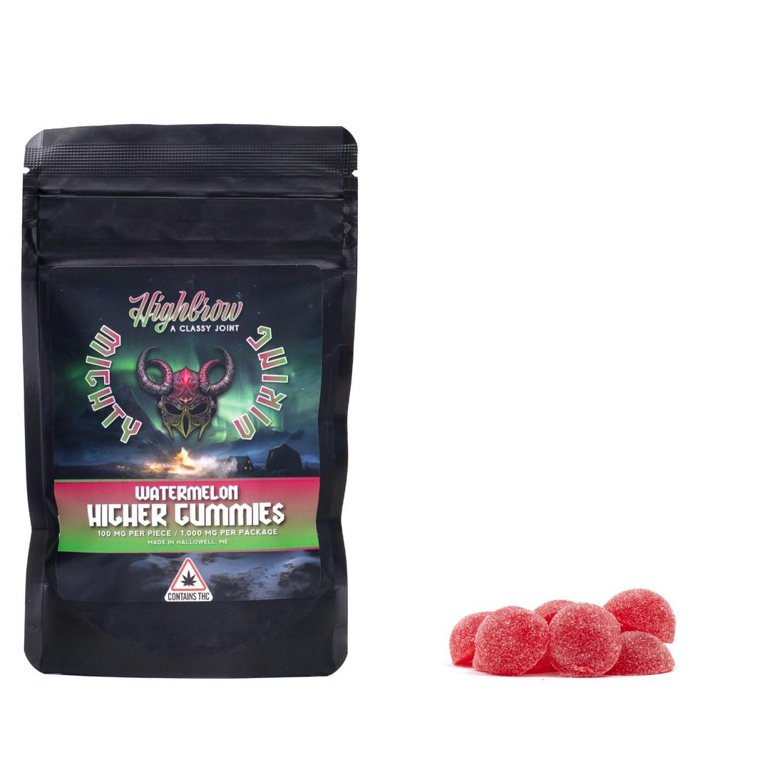 Highbrow/Mighty Viking Watermelon Higher Gummies 1000mg