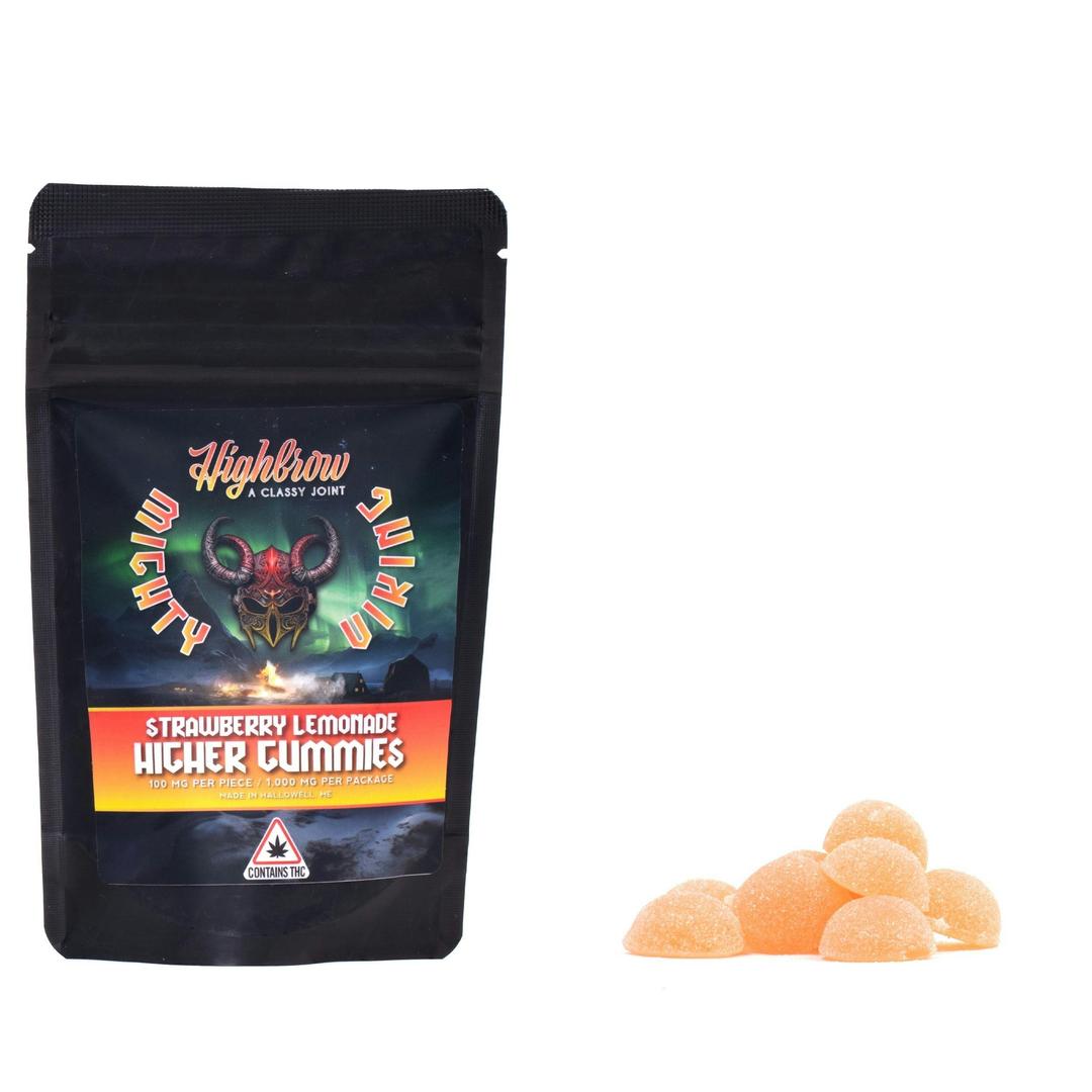 Highbrow/Mighty Viking Strawberry Lemonade Higher Gummies 1000mg