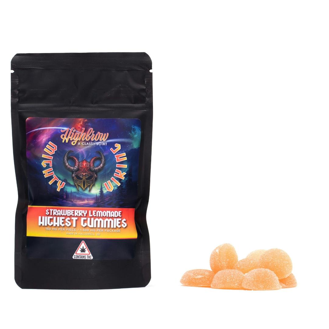 Highbrow/Mighty Viking Strawberry Lemonade Highest Gummies 1500mg