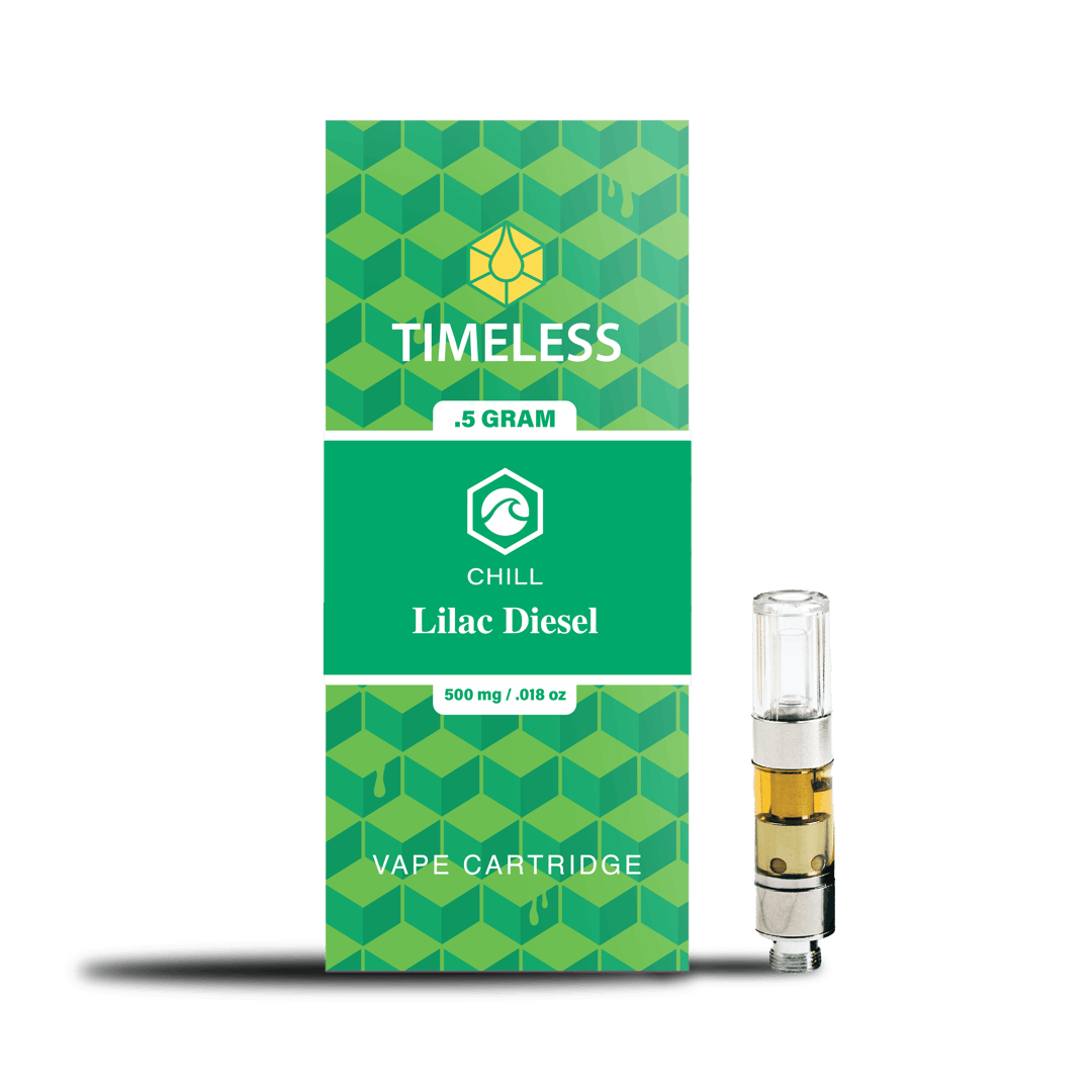 Timeless Lilac Diesel 500mg Vape Cartridge (Chill)