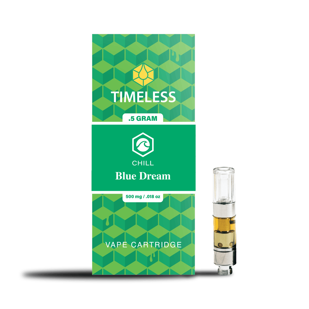 Timeless Blue Dream 500mg Vape Cartridge (Chill)