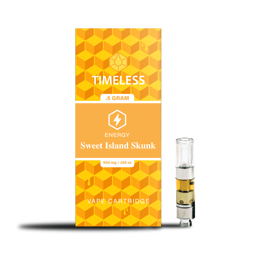 Timeless Sweet Island Skunk 500mg Vape Cartridge (Energy)