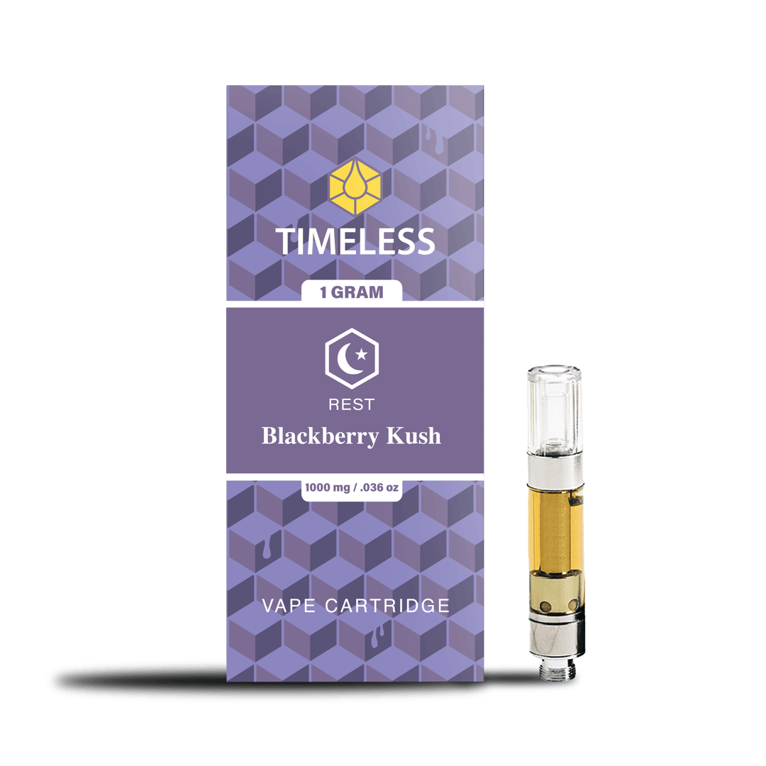 Timeless Blackberry Kush 1000mg Vape Cartridge (Rest)