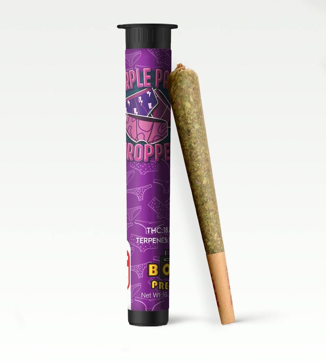 BOOM 1g Preroll- Purple Panty Dropper