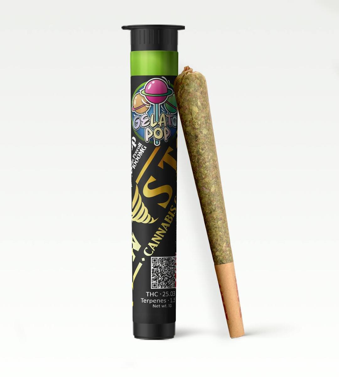Twisted 1g Preroll- Gelato Pop