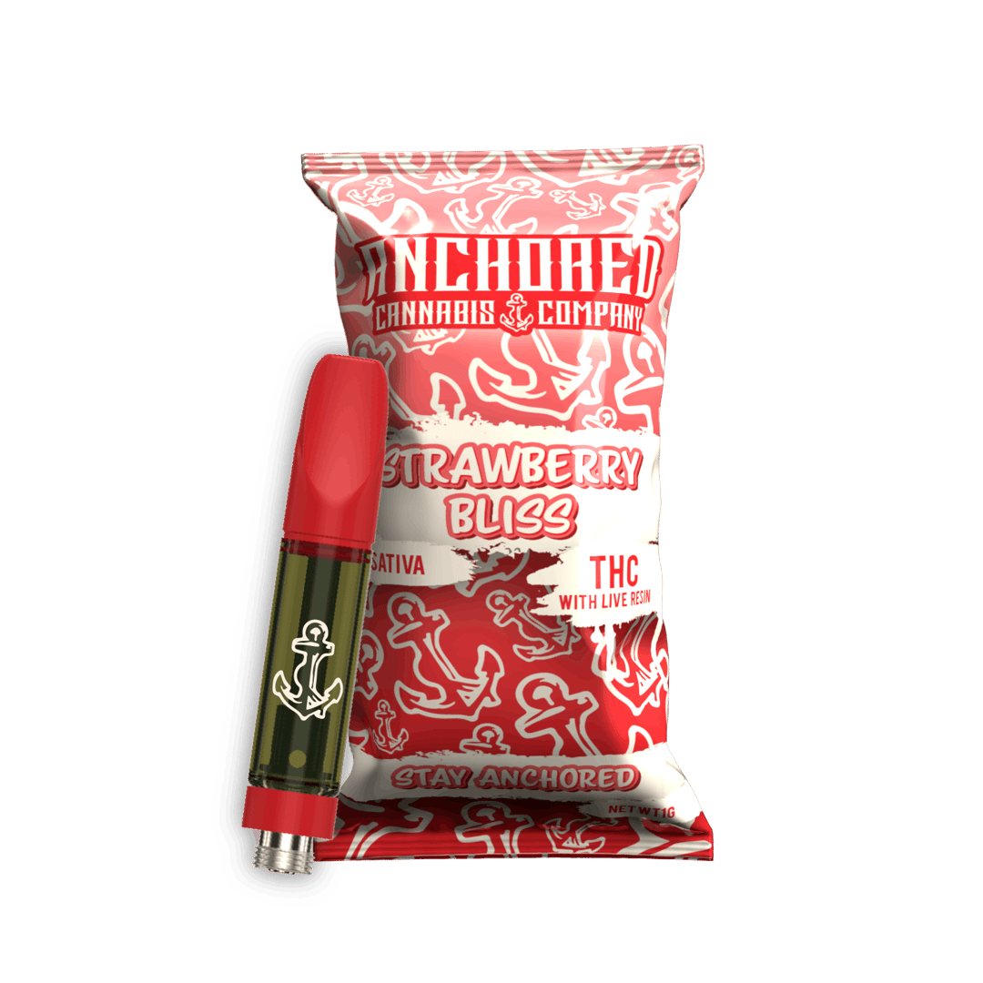 Strawberry Bliss - 1g Cart - Anchored