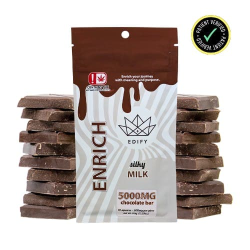 5000mg THC Milk Chocolate Chocolate Bar