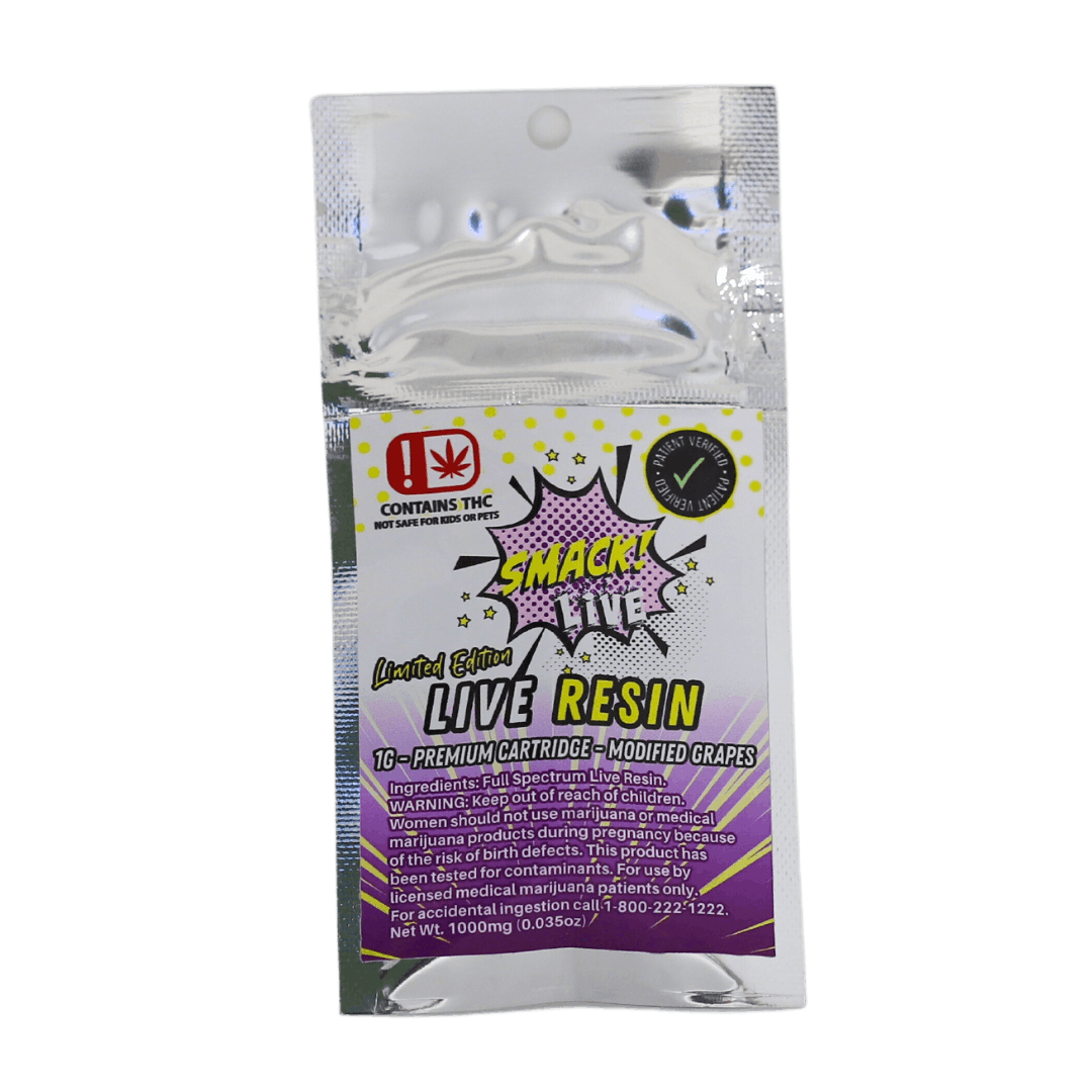 Modified Grapes Live Resin 1g Cart - SMACK!