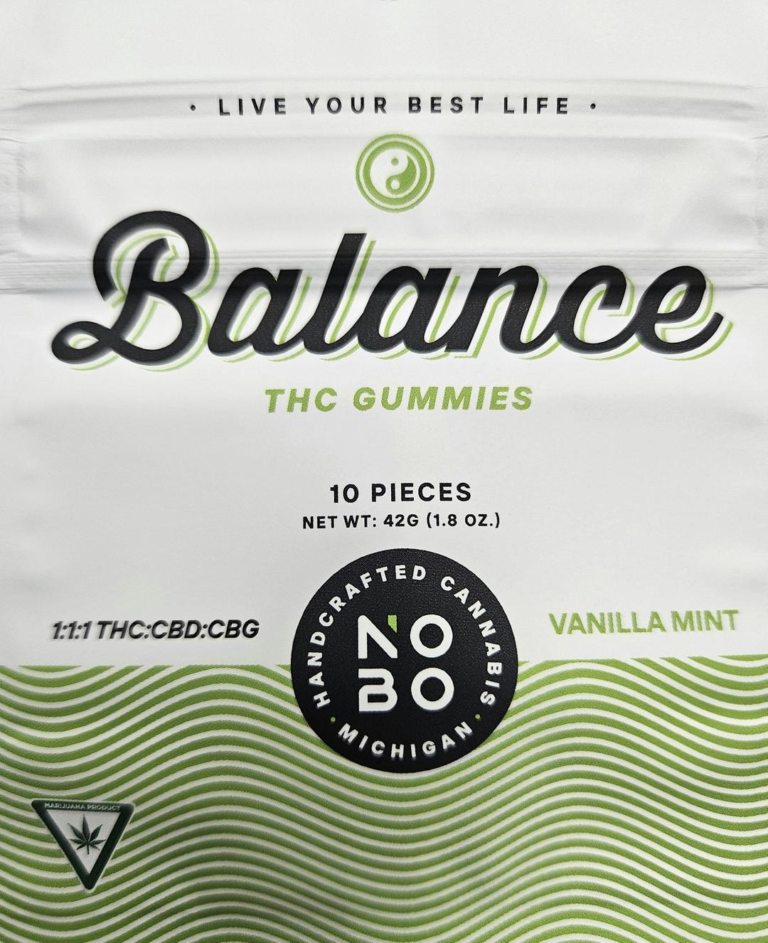 NOBO | Vanilla Mint - Balance | Gummies | 200mg
