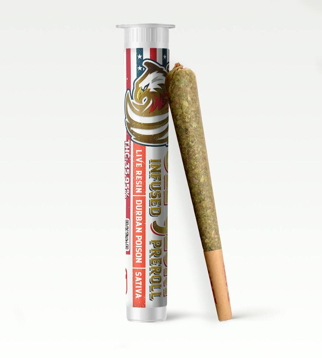 Old Glory 0.5g Infused Preroll- Durban Poison