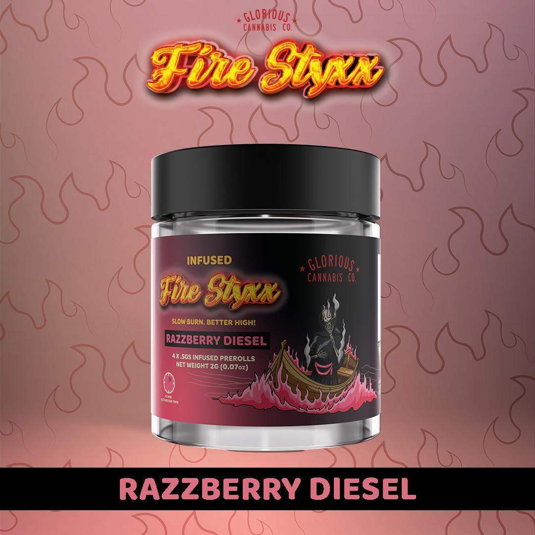Fire Styxx 4X.5G | Razzberry Diesel | Glorious Cannabis Co.