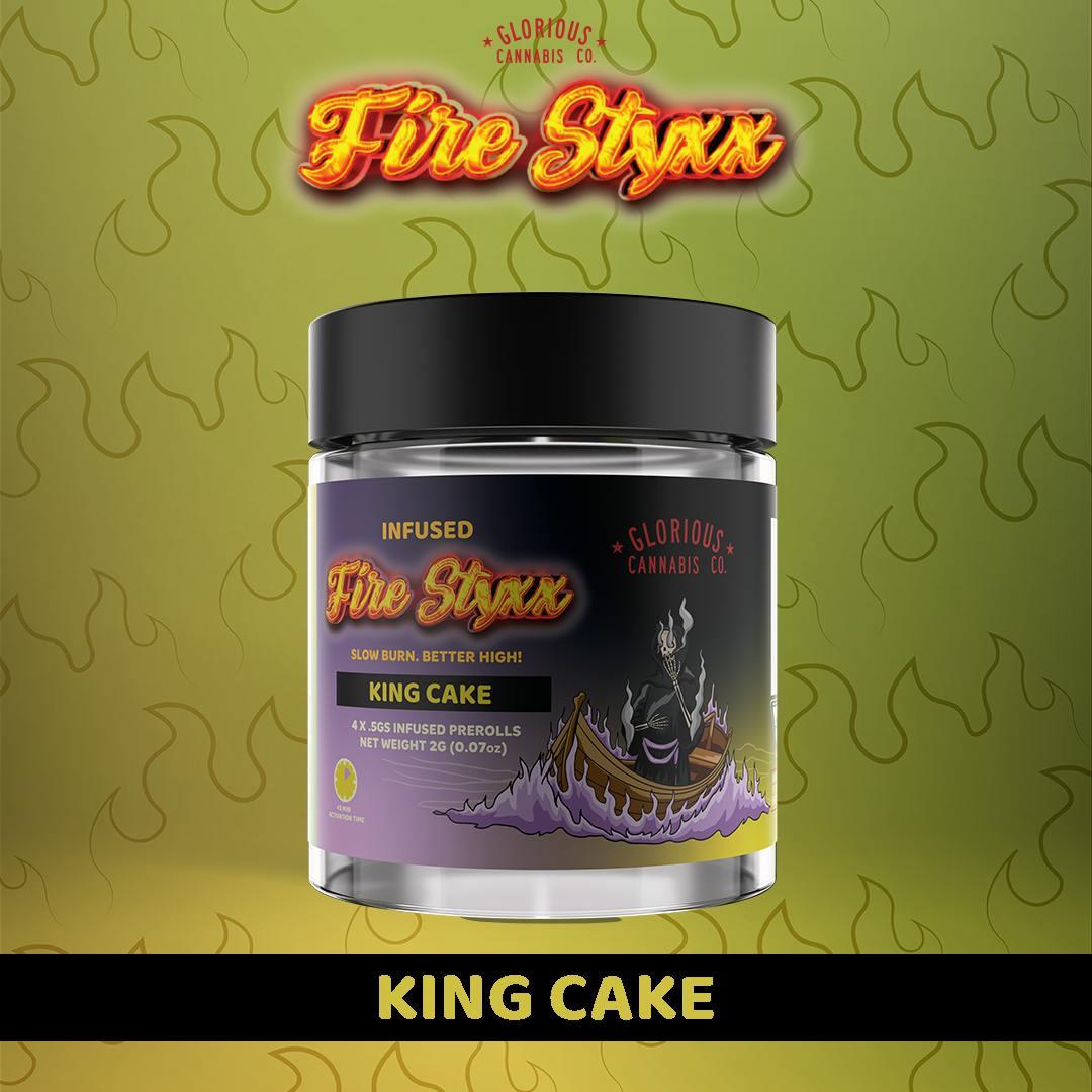 Fire Styxx 4X.5G | King Cake | Glorious Cannabis Co.