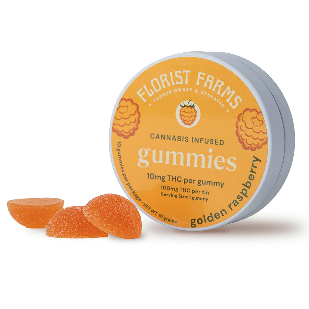 Golden Raspberry Gummies | 10pk