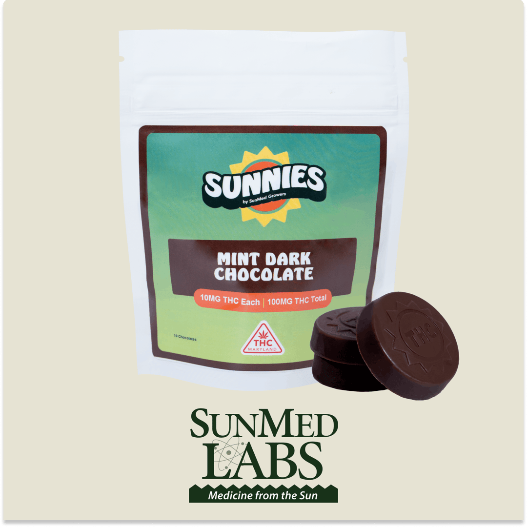 Mint Dark Chocolate Edible 100mg