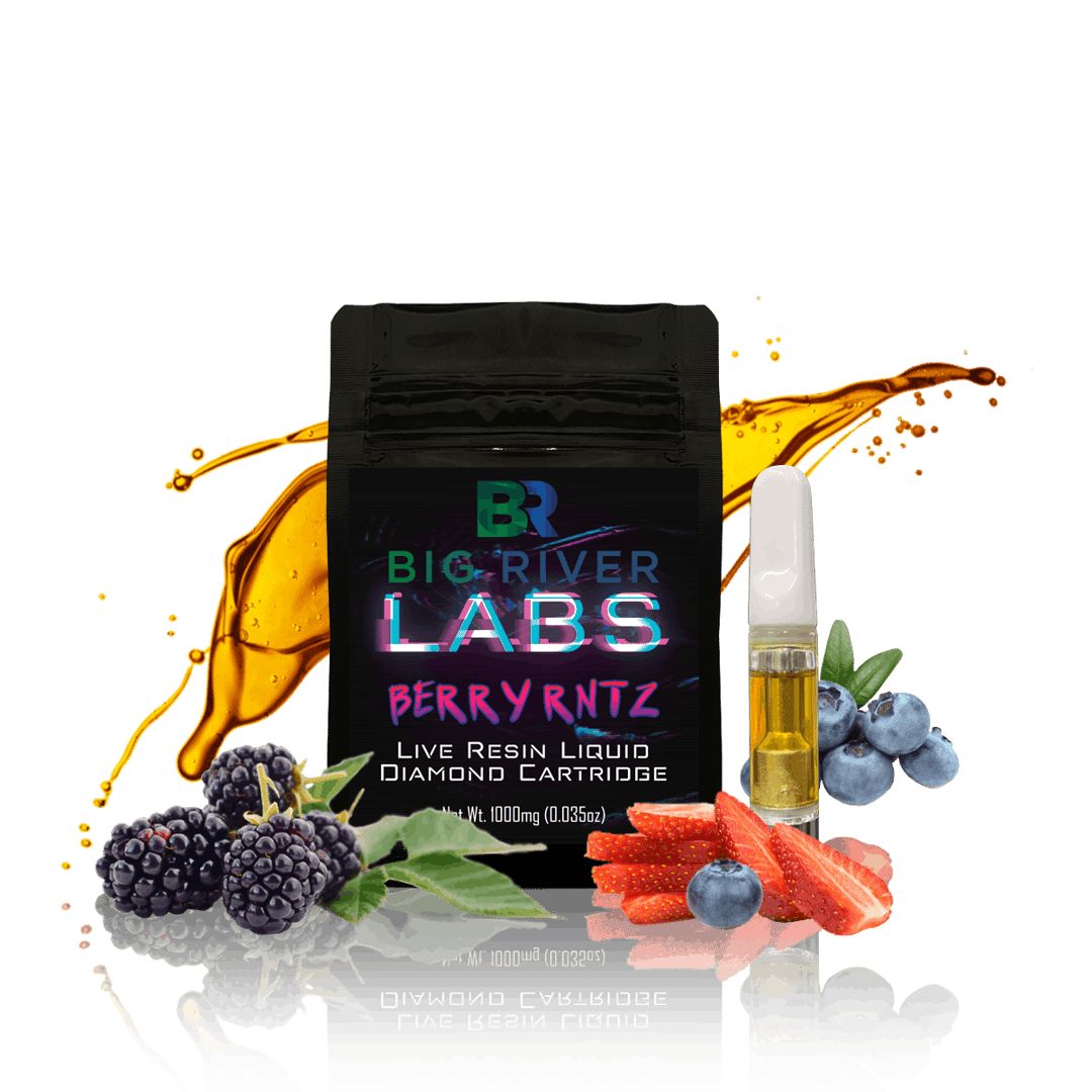 Live Resin Liquid Diamonds 1g Vape Cart - BERRY RNTZ