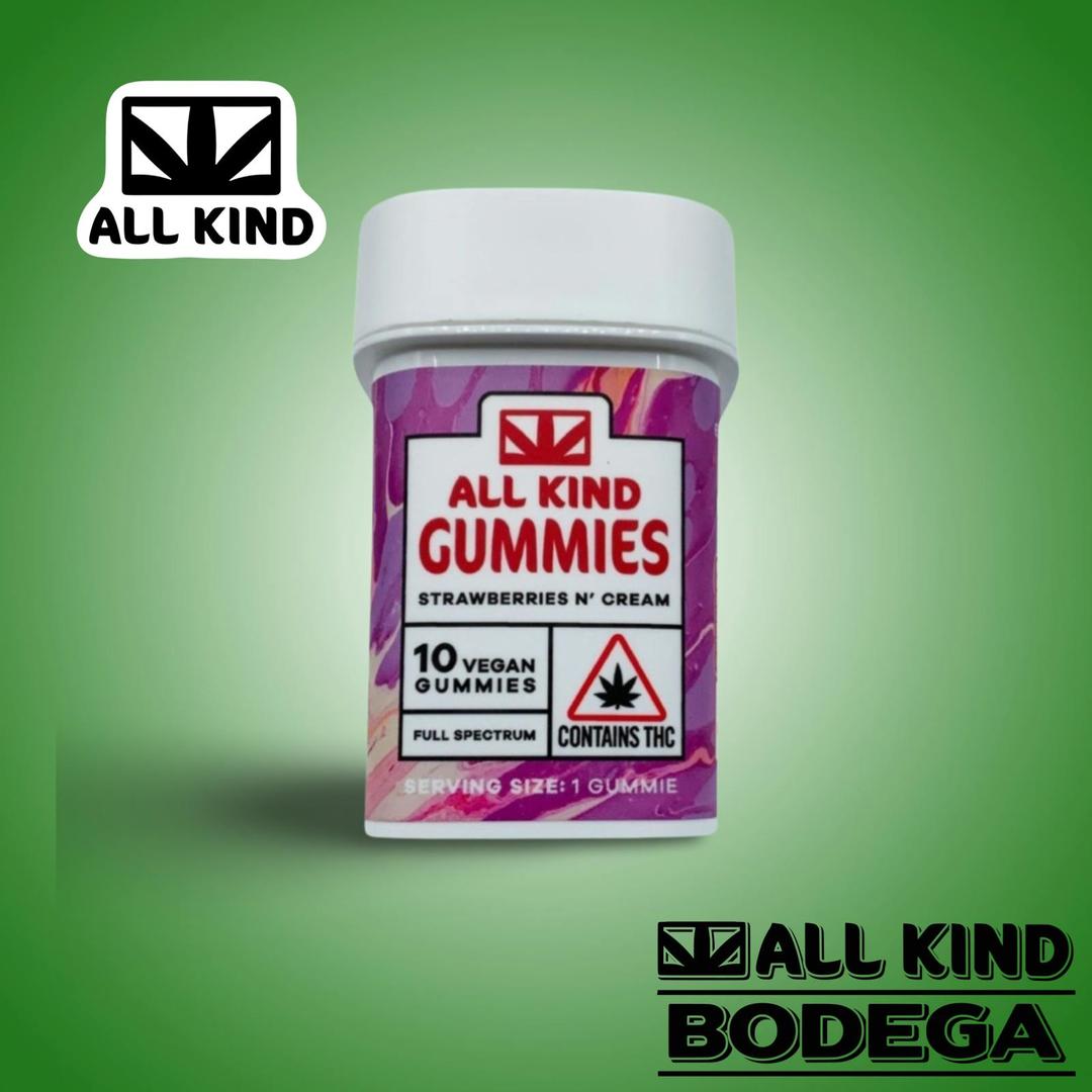 Strawberries n' Cream Gummies 100mg THC (REC)