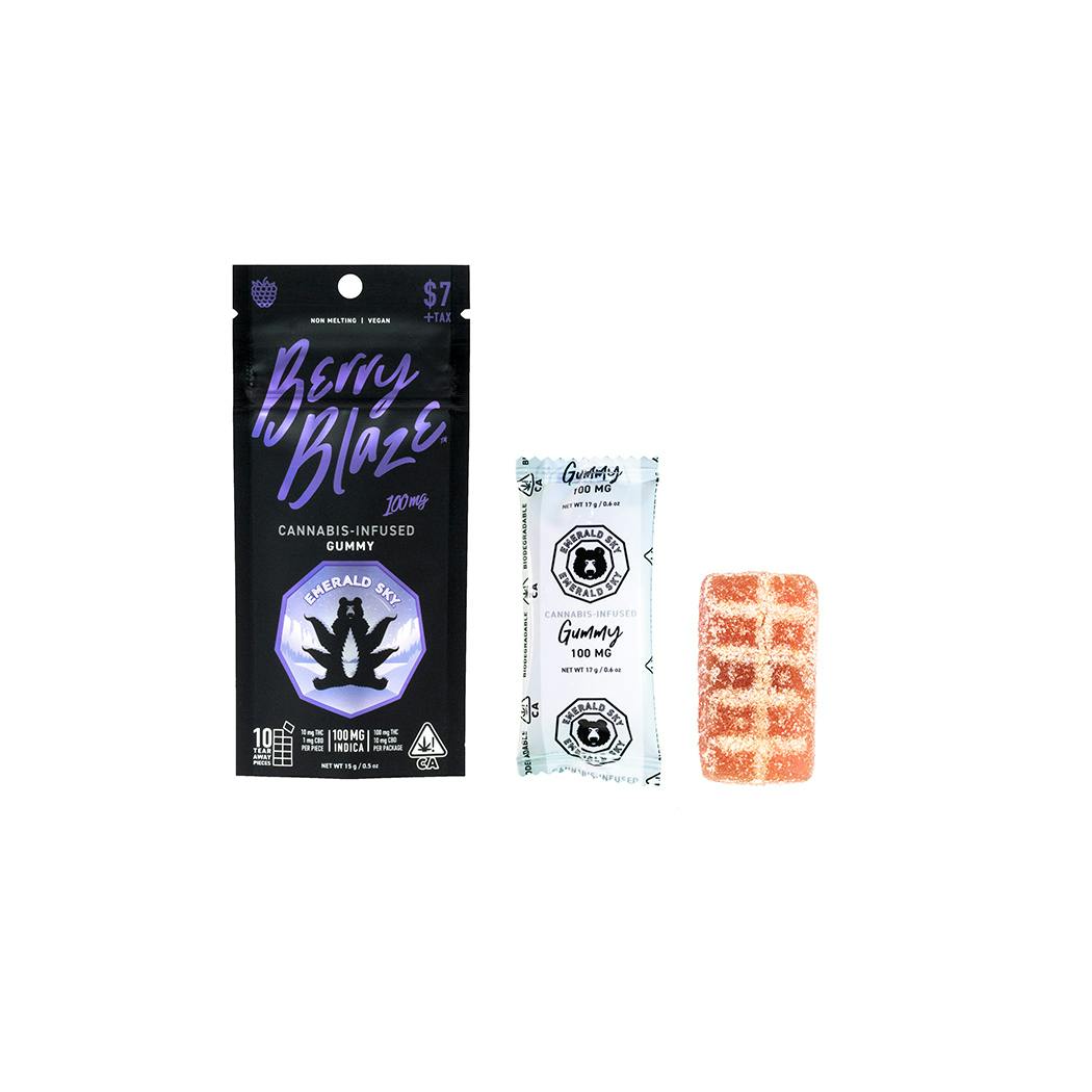 Emerald Sky Single Gummy - Berry Blaze 100mg