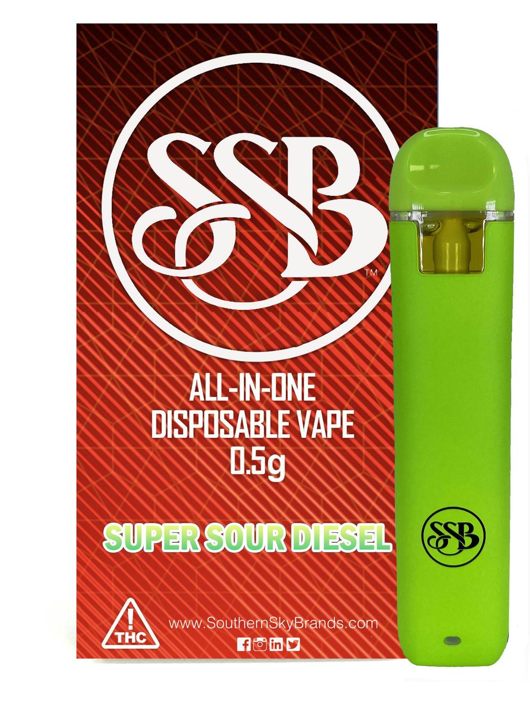 Super Sour Diesel Disposable THC Vape - 0.5g